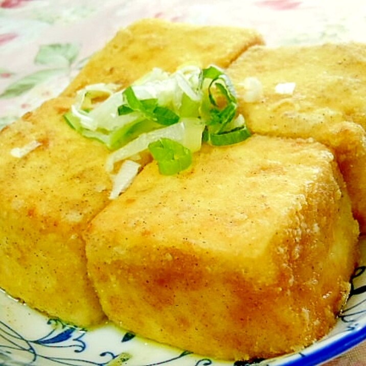 ご飯が進む君❤カレーにんにく風味の揚げ出し豆腐❤